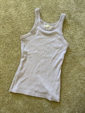 Lilac Ribbed Tank Top